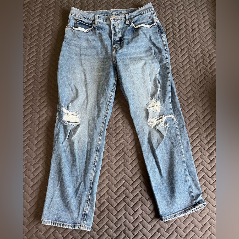 Old Navy Curvy Ski-Hi Straight Jeans